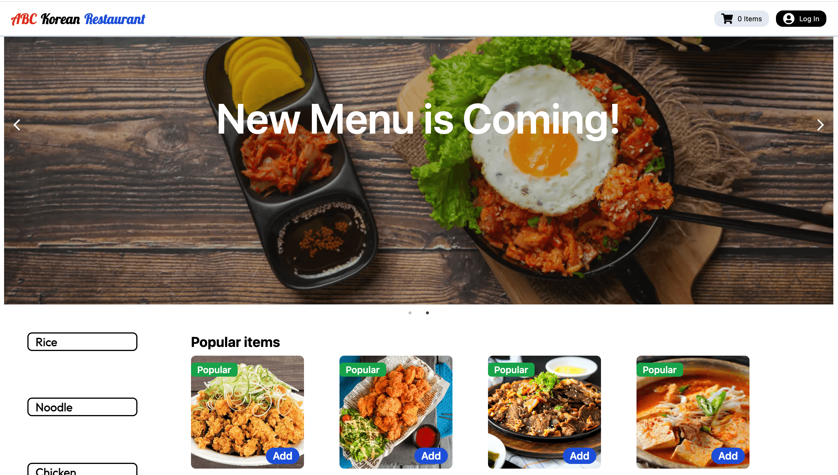 Food Order Website project image